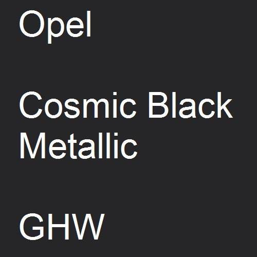 Opel, Cosmic Black Metallic, GHW.